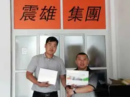 The winner with Chen Hsong Group at ChinaPlas 2015 Grand Lucky Draw